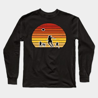 Retro Sunset Soccer Players - PanfurWare LLC T-Shirt Long Sleeve T-Shirt